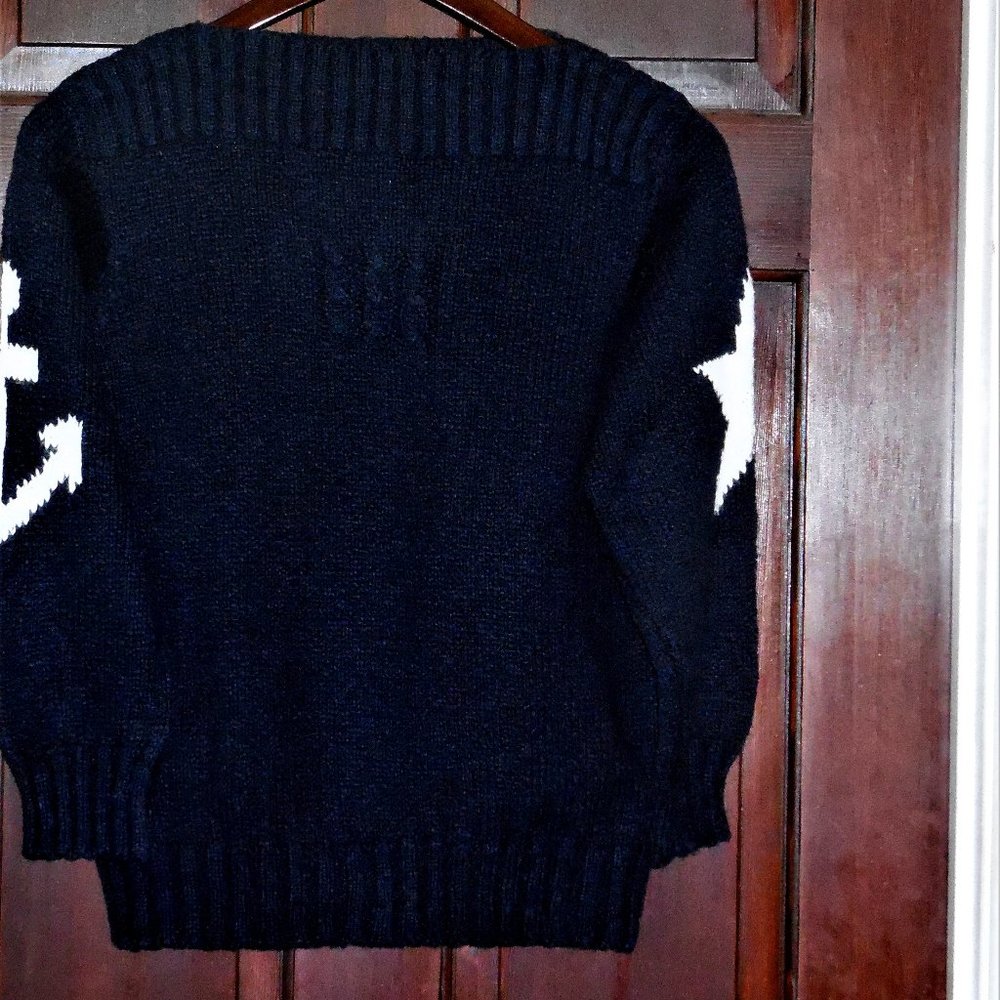 Sweater Nautical Navy with Anchor and Star Design